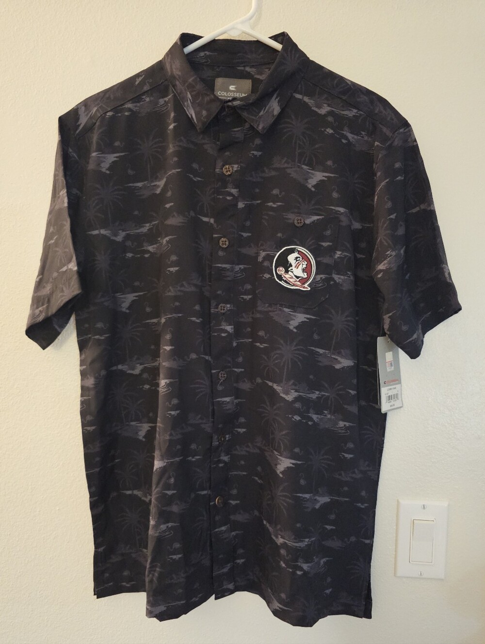 NWT FSU Colosseum Florida State Seminoles Ozark Button up Shirt - Size Small